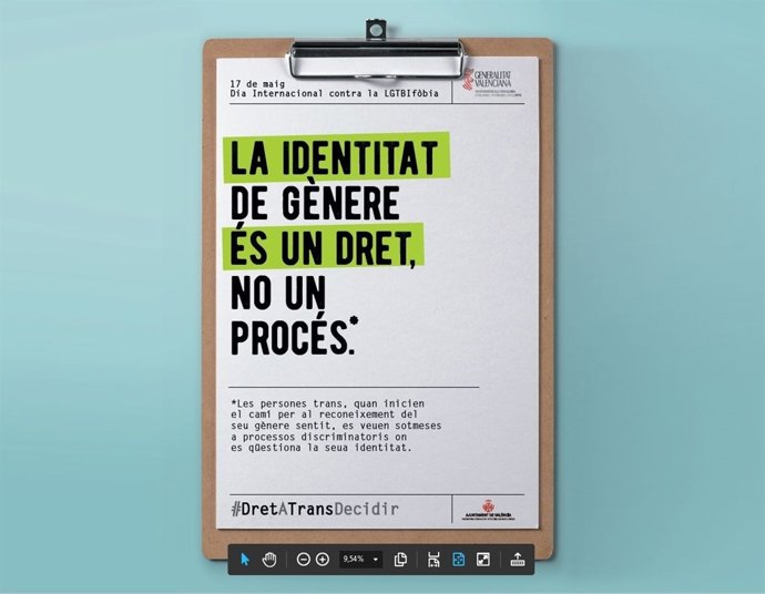 Campaña de Igualdad para concienciar sobre presiones al colectivo trans