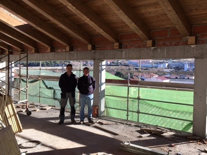 Obras en el edificio sociocultural de Orihuela del Tremedal