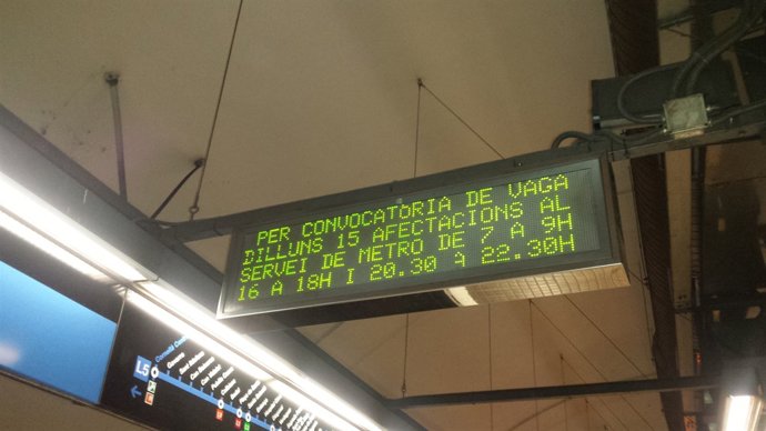 Vaga de Metre del 15 de maig