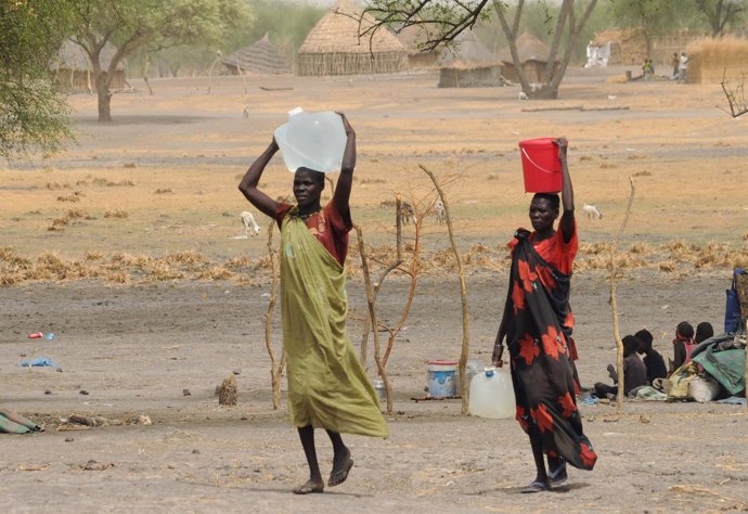 Mujeres desplazadas en Sudán del Sur