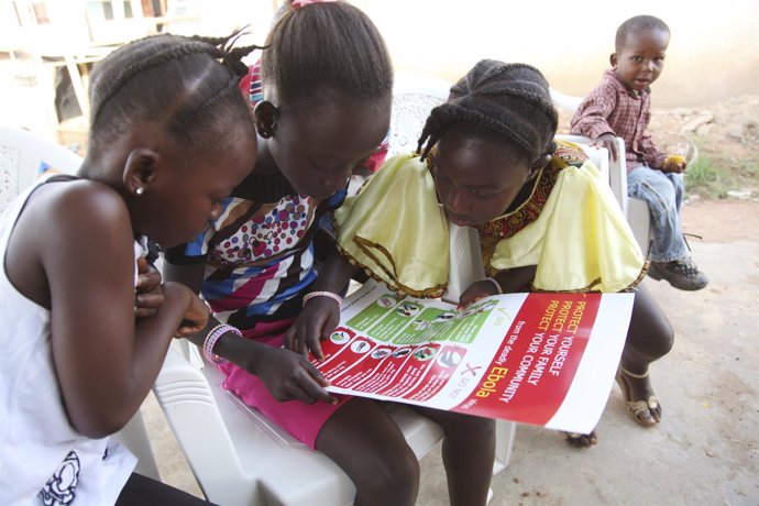 Niñas en Liberia