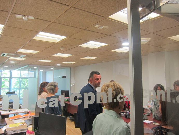 Conseller Santi Vila, en el Consorci per a la Normalització Lingüística