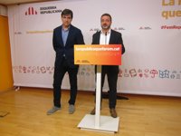 ERC rechaza imitar a Demòcrates y no apoyará a Colau a cambio del referéndum unilateral