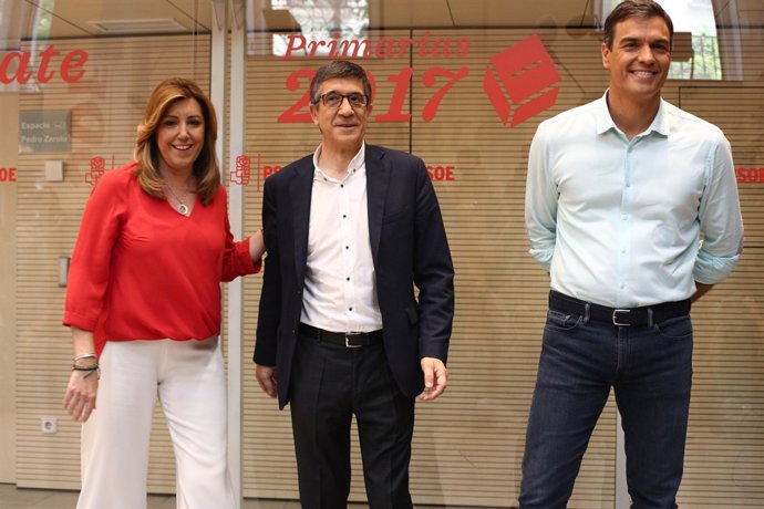 Pedro Sánchez, Susana Díaz i Patxi López 