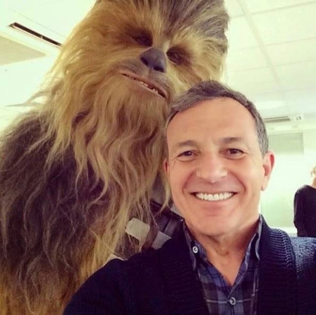 Chewbacca y Bob iger