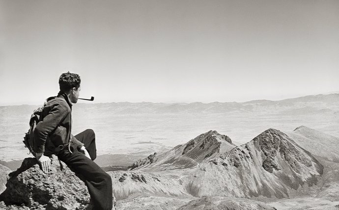 Autorretrato de Juan Rulfo en el volcán Nevado de Toluca, México