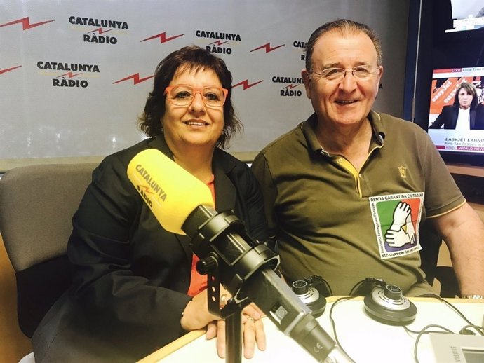Consellera Dolors Bassa i el portaveu Diosdado Toledano