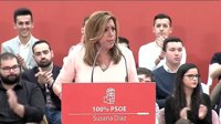 Susana Díaz presenta su programa en un acto público en Madrid