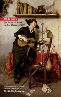 Una representación teatral, entre los actos del Bellas Artes de Badajoz para celebrar el 'Día de los Museos'