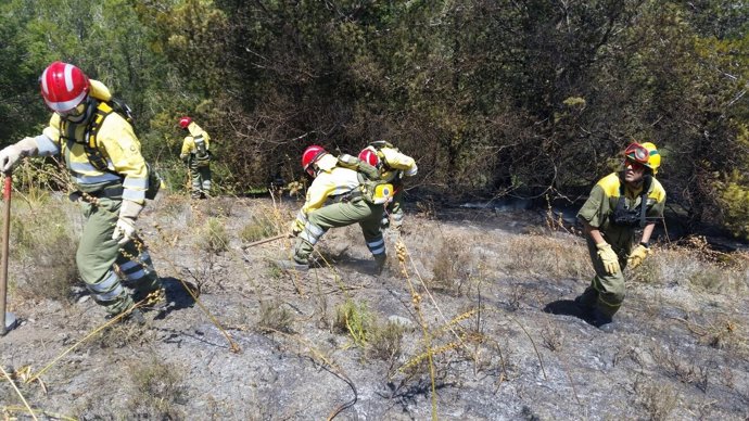 Incendio, bomberos