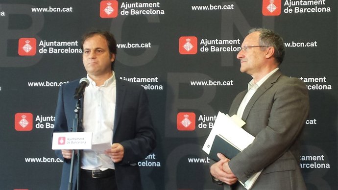 Tinent d'alcalde de Barcelona Jaume Asens, gerent de Recursos Joan Llinares