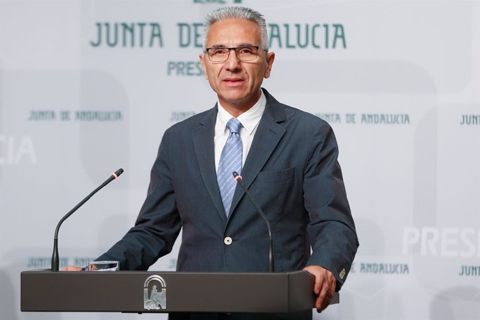 El  portavoz del Gobierno de la Junta de Andalucía, Miguel Ángel Vázquez