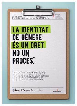 Cartel del Ayuntamiento por el Día contra la LGTBIfóbia