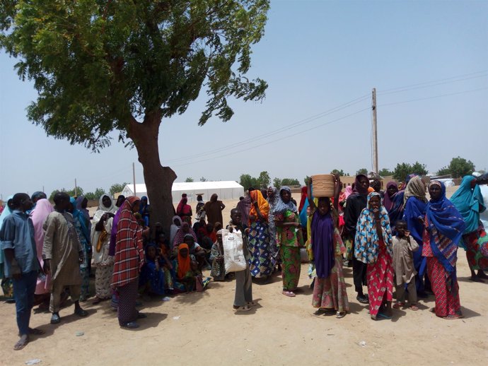 Personas desplazadas retornadas en Dikwa (Nigeria)
