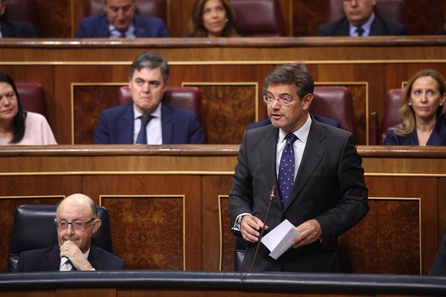 Rafael Catalá en la sesión de control al Gobierno en el Congreso