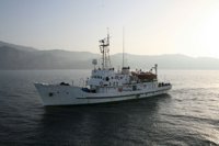 El buque hidrográfico 'Antares' realiza una campaña de actualización cartográfica en aguas costeras de Málaga