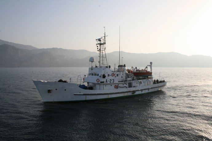 Buque 'Antares' en Málaga 