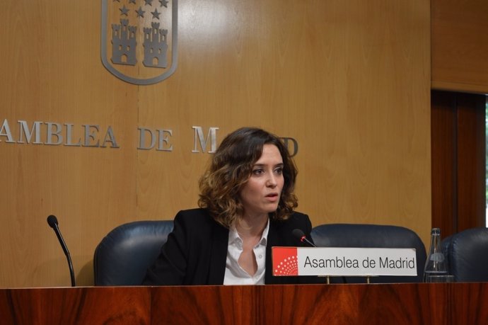 Portavoz adjunta del PP, Isabel Díaz Ayuso