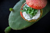 Lanzarote incorpora la hamburguesa de cactus a su propuesta culinaria, la primera de su tipo en España