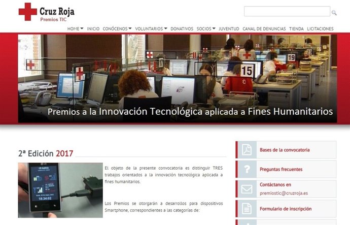 Cruz Roja Española ha convocado, por segundo año consecutivo, los Premios a la i