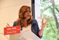 Susana Díaz afirma que cree en las primarias y protegerá que en el futuro sigan decidiendo los militantes