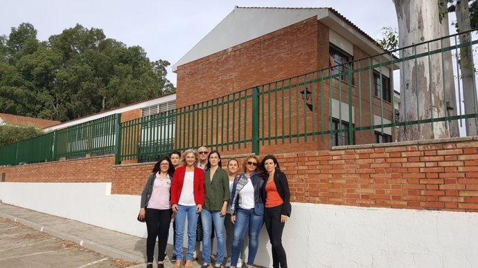 Visita al colegio.