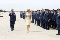 Cospedal visita el centro de operaciones aéreas de la OTAN en Torrejón