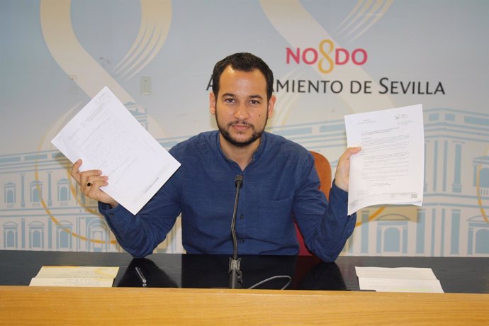 El portavoz de IU en el Ayuntamiento de Sevilla, Daniel González Rojas