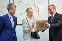 La UPNA rinde homenaje póstumo a Fernando Redón, el primer presidente de su Consejo Social