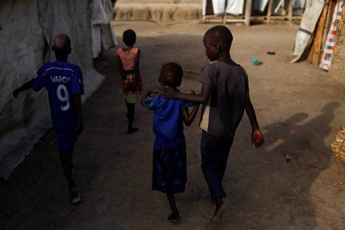 Niños desplazados en Sudán del Sur