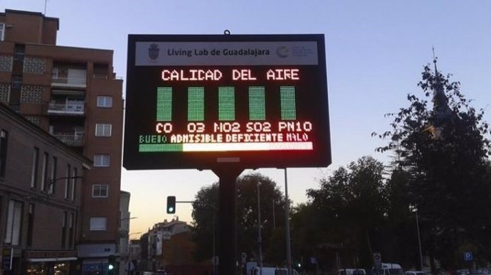Sistema de monitorización de la calidad del aire instalado en Guadalajara