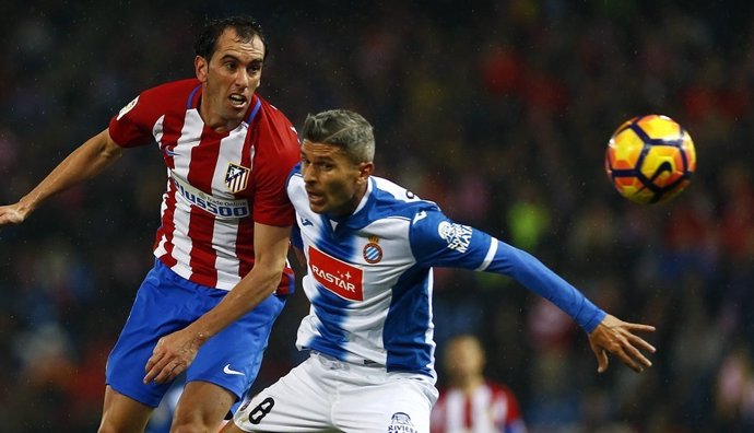 Diego Godín Atlético de Madrid contra Espanyol 