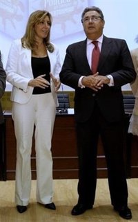 Zoido insinúa que prefiere a Díaz en Ferraz: "Tiene un concepto de España que no le vendría mal al PSOE"