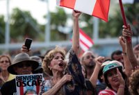 El puertorriqueño López Rivera, recibido como un "héroe" en Chicago