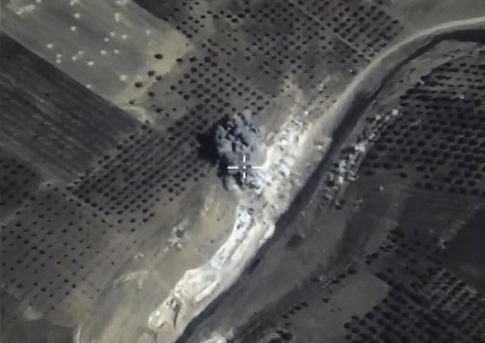 Bombardeo de la aviación rusa