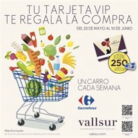 Vallsur sorteará semanalmente un carro de la compra de Carrefour valorado en 250 euros