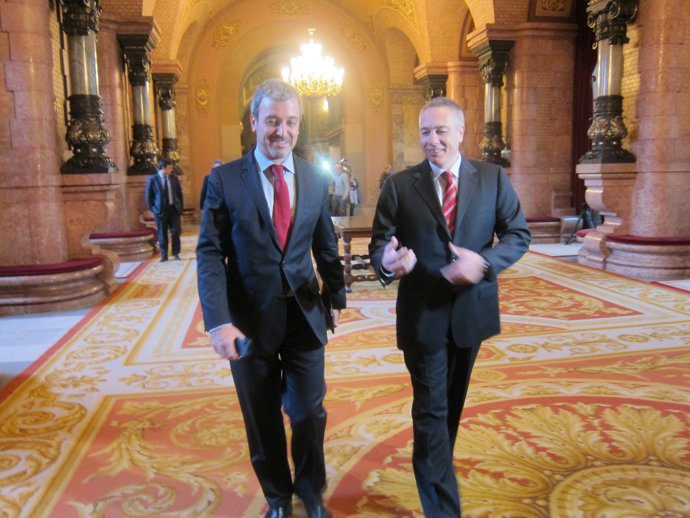Jaume Collboni i Pere Navarro en una foto d'arxiu