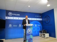 El PP reclama a Vara que pida "perdón" y asuma la "responsabilidad política" por el "grave caso de corrupción" de Feval