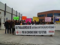 Los trabajadores de Sistemas Britor reanudan los paros para que se actualicen sus salarios