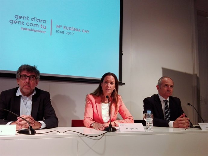 Eugènia Gai, Jordi Pina i Jesús Sánchez presenten la seva candidatura a l'Icab