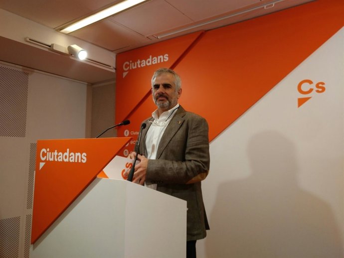 El portaveu de Cs en el Parlament, Carlos Carrizosa