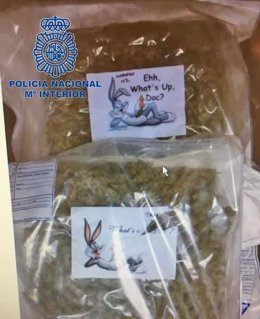 Paquetes de marihuana que enviaban al Reino Unido