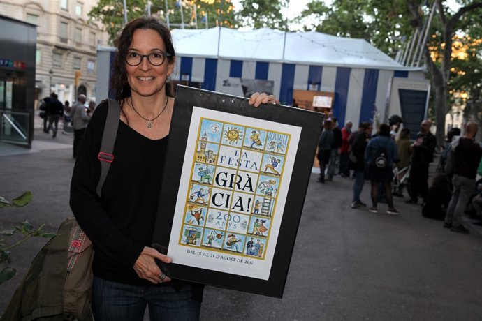 Marta Teresa Calbó, autora del cartell de la Festa Major de Gràcia 2017