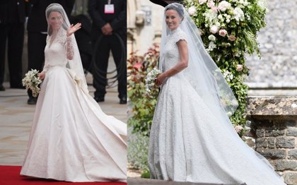 Kate Middleton vs. Pippa Middleton ¿qué vestido de novia te gusta más?