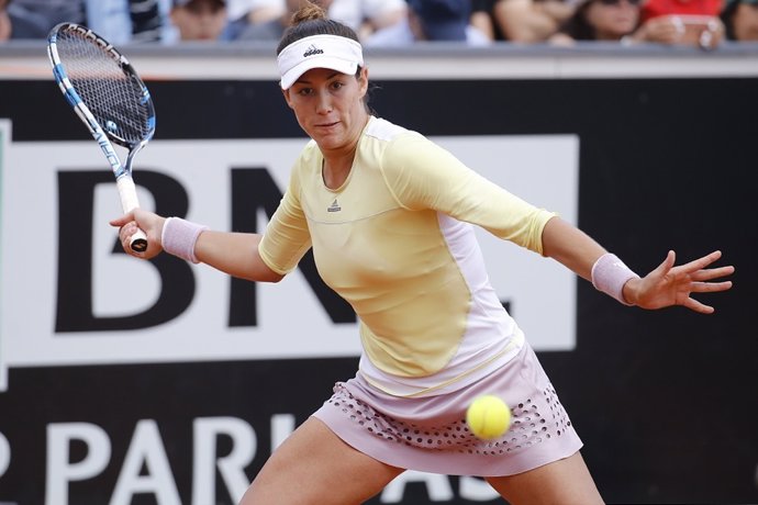 Garbiñe Muguruza en el torneo de Roma