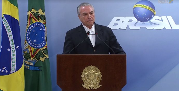 El presidente brasileño, Michel Temer