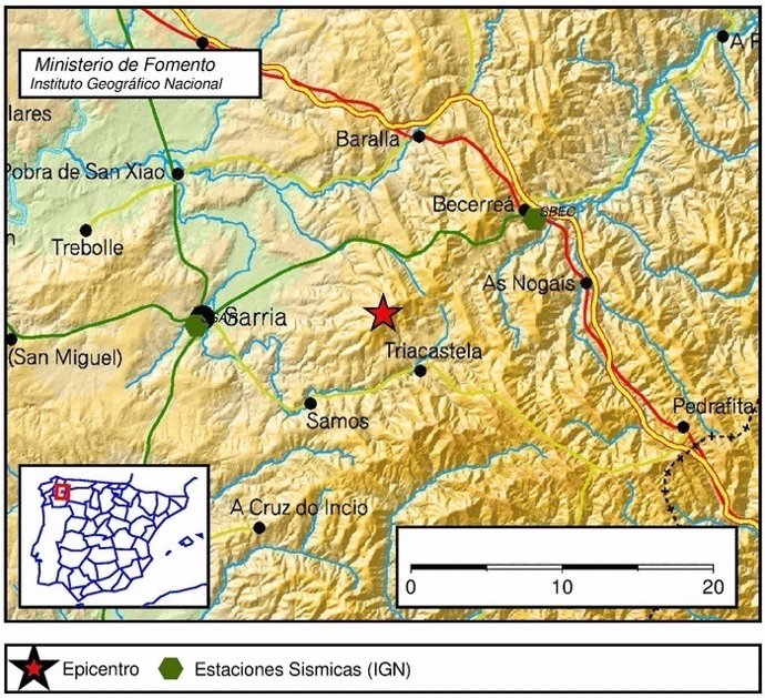 Terremoto en Triacastela (Lugo)