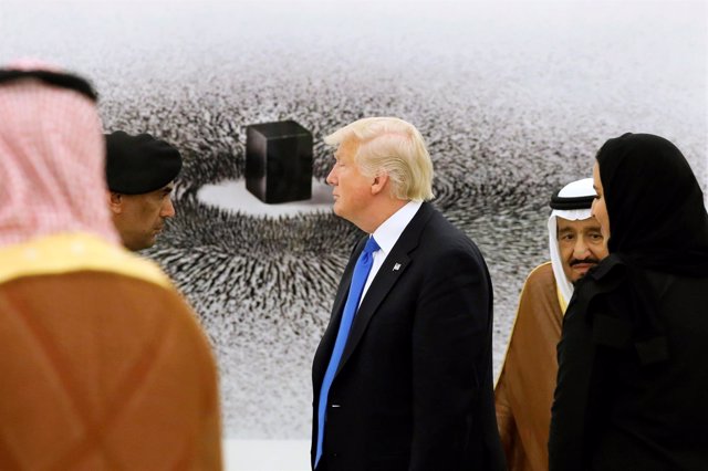 El presidente de EEUU, Donald Trump, durante su visita a Arabia Saudí