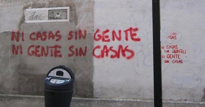 Pintada antidesahucios