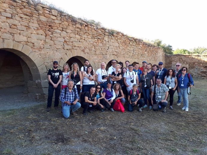 Grupo de 'instagramers' en la piedra seca de la Segarra
